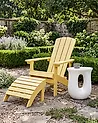 Garden Chair ADIRONDACK with Footstool Yellow