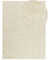 Teppich Wolle beige 300 x 400 cm abstraktes Muster SASNAK_884347