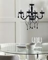 4 Light Acrylic Chandelier Black KALANG_875870