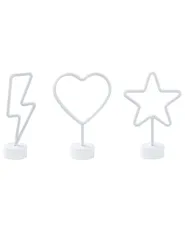 Set di 3 insegne LED al neon FLORETTA Multicolore_847775