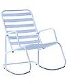 Garden Rocking Chair TURI Metal Light Blue