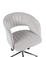 Desk Chair KATONAH Velvet Light Grey_970607