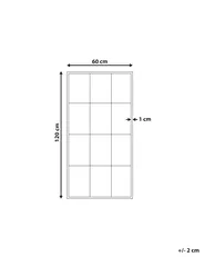 Lustro ścienne CALMONT 60 cm 120 cm Szkło Czarny_1099966
