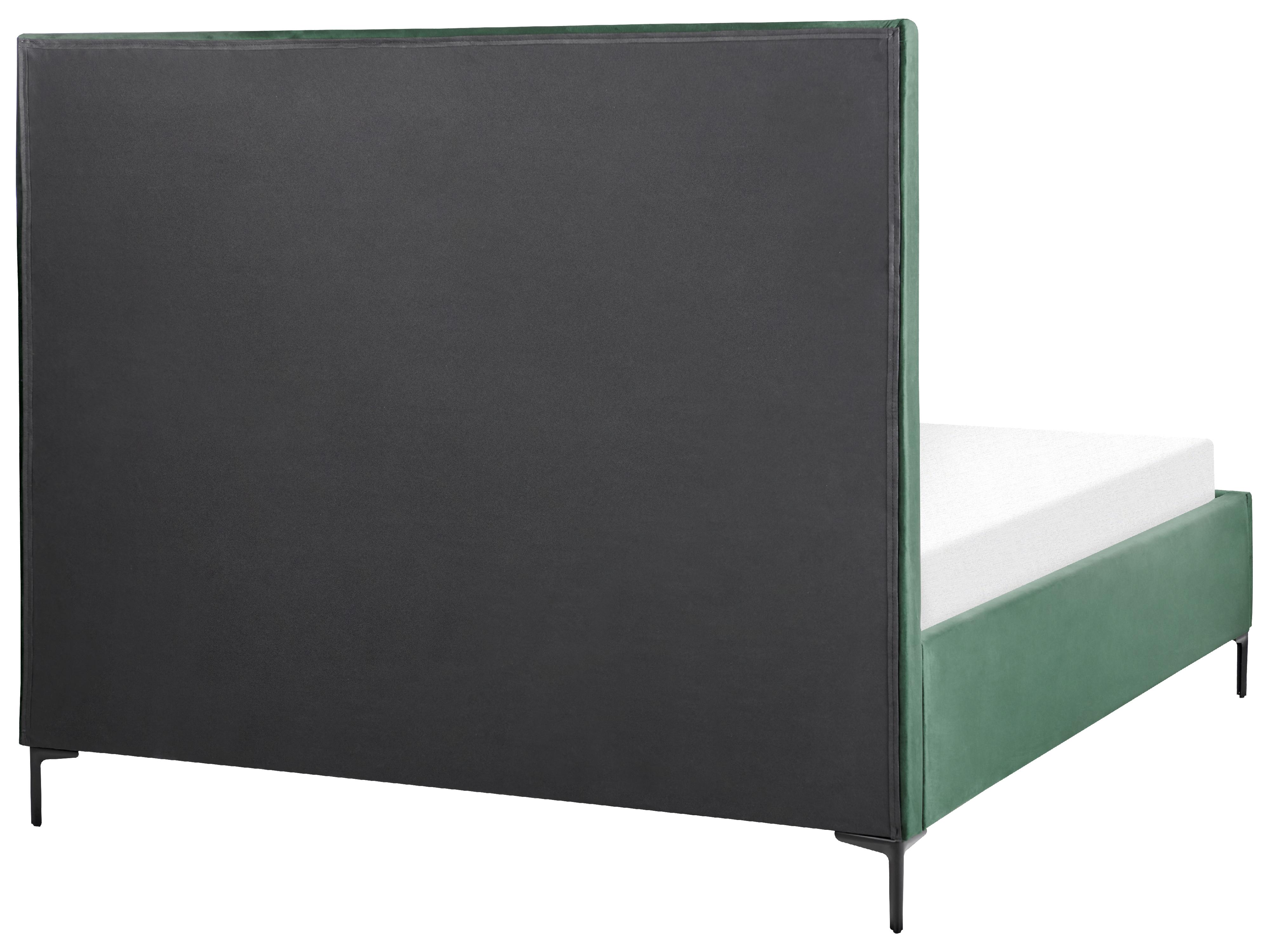 Bedroom Set SEZANNE Velvet Dark Green 160 x 200 cm (EU King Size)_892540