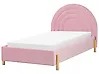 Cama infantil Terciopelo ANET 90 x 200 cm Rosa