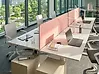 Desk Screen SPLIT 180 x 50 cm Peach Pink