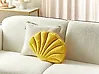 Cojín decorativo CONSOLIDA 47 x 35 cm Terciopelo Amarillo Liso