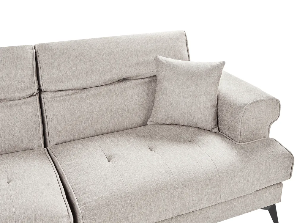 Living Room Set 5 Seater SKIVE Fabric Taupe_947665