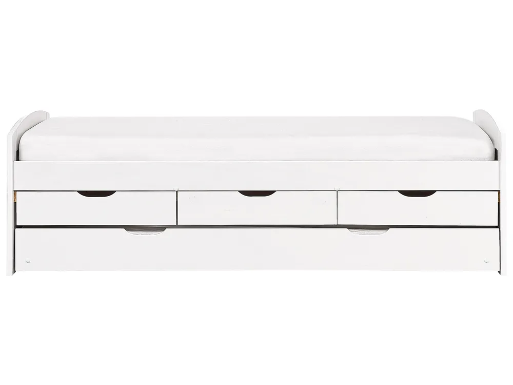 Trundle Bed Pine Wood PETIVILLE 90 x 200 cm (EU Single) White_939670
