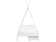 Lit à tiroirs pour enfants Tipi Bois de pin DEVAY 90 x 200 cm Blanc_963568