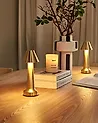 Set of 2 Wireless LED Table Lamp JOANES with Dimmer Metal Gold