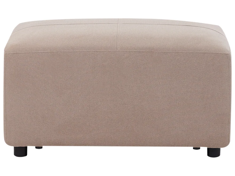 Corner Sofa 4 Seater KOHLO with Ottoman Fabric Taupe Left Hand_945157