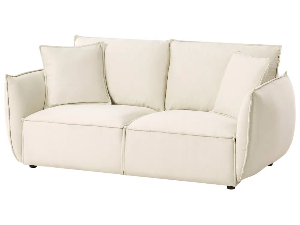 Set da salotto 5 posti KUNES Tessuto Beige chiaro_1013307