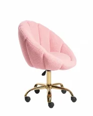 Desk Chair ANNABELLE Boucle Pink_1154842