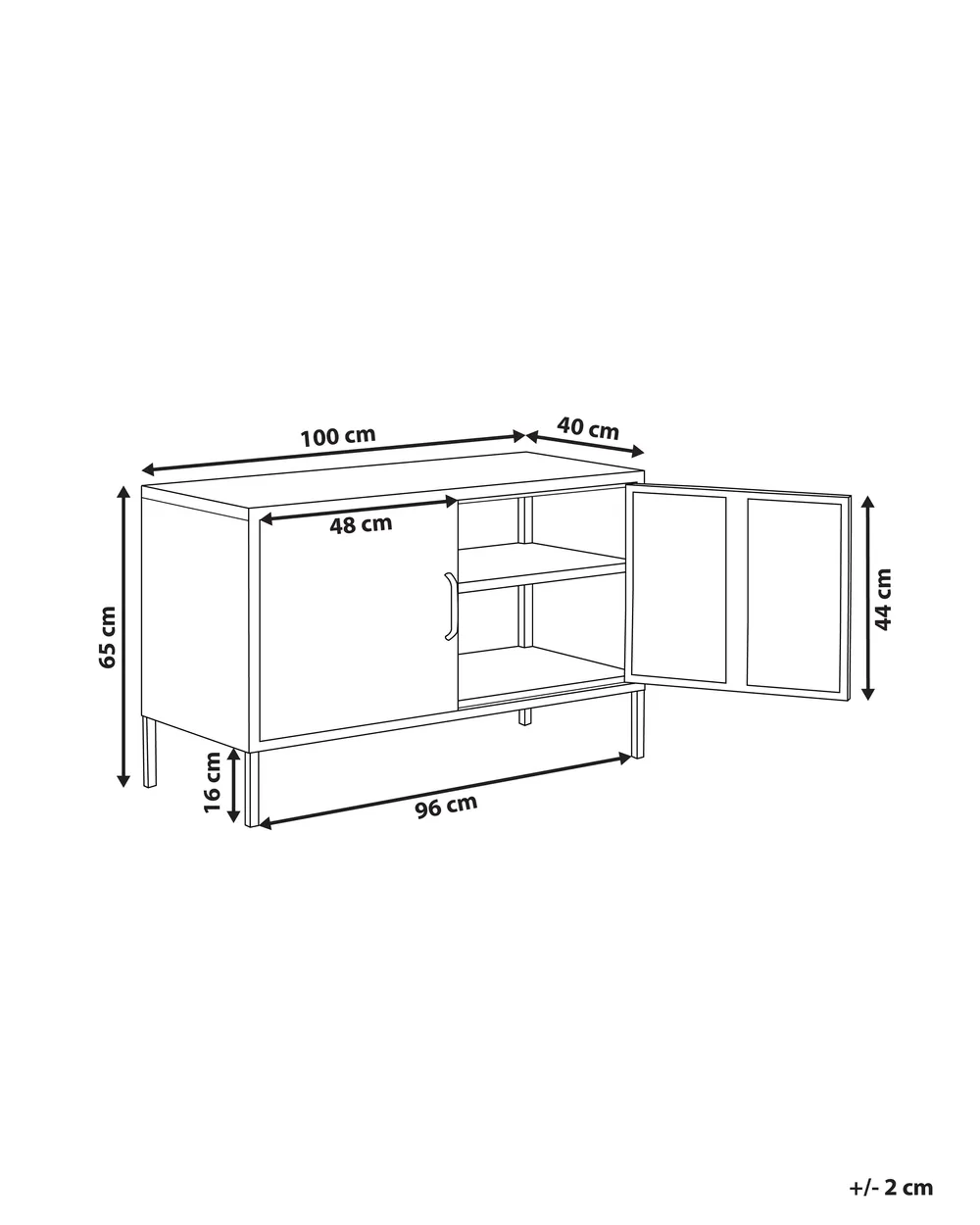 Szafka biurowa URIA Metal Czerwony_782640