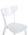 Set of 2 Wooden Dining Chairs White ROXBY_792017