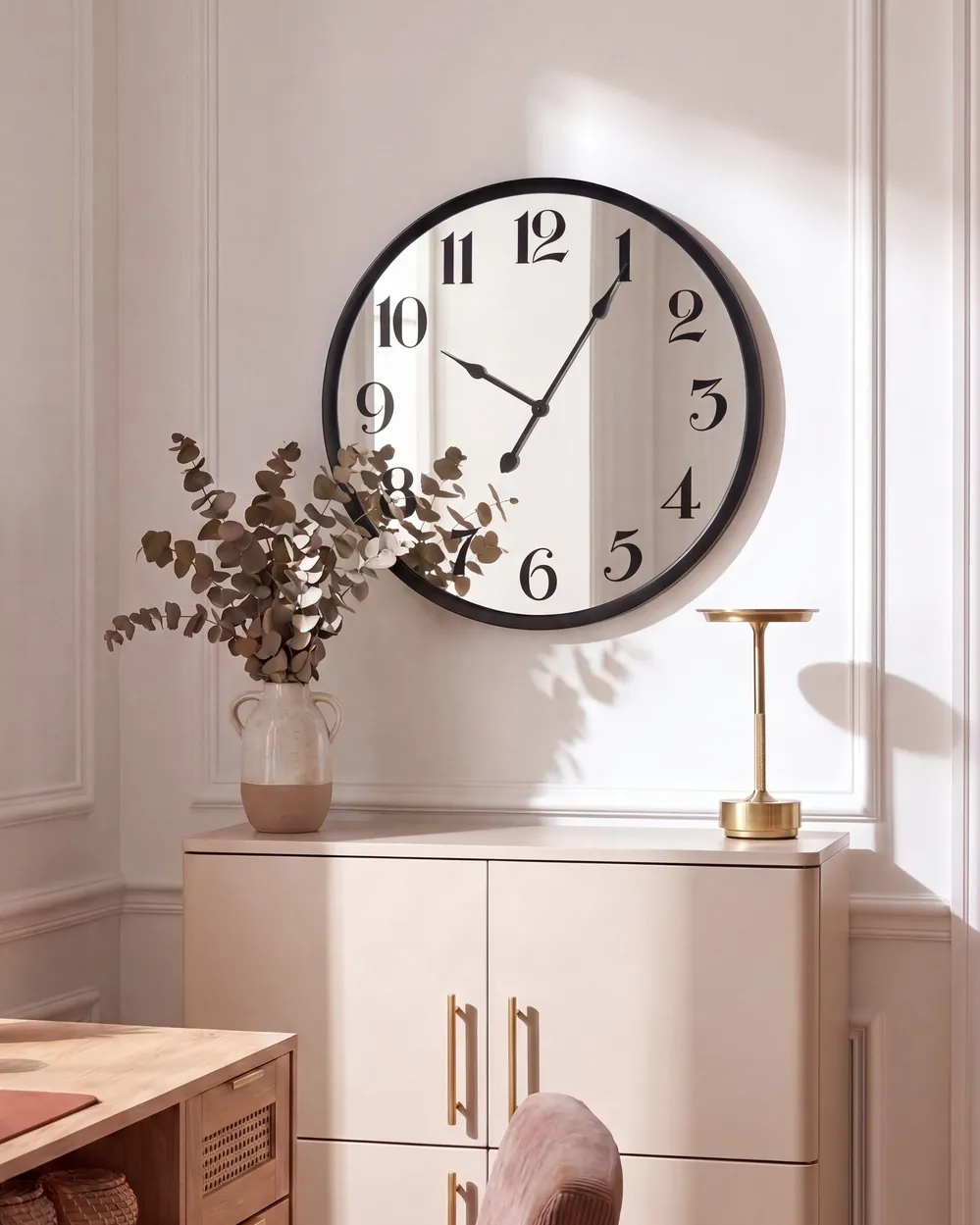 Wall Clock RUGLES 56 cm Black