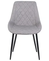 Set di 2 sedie da pranzo MARIBEL Pelle sintetica Grigio chiaro_716395