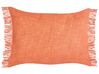 Set of 2 Cotton Cushions 35 x 50 cm Orange MABA_940236