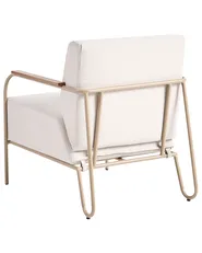 Garden Chair NIMIS with Ottoman Light Beige_1055694