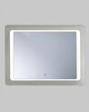 Badspiegel mit LED-Beleuchtung rechteckig 80 x 60 cm WASSY_780788