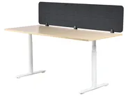 Desk Screen ZIGGY 180 x 40 cm Dark Grey_1015401
