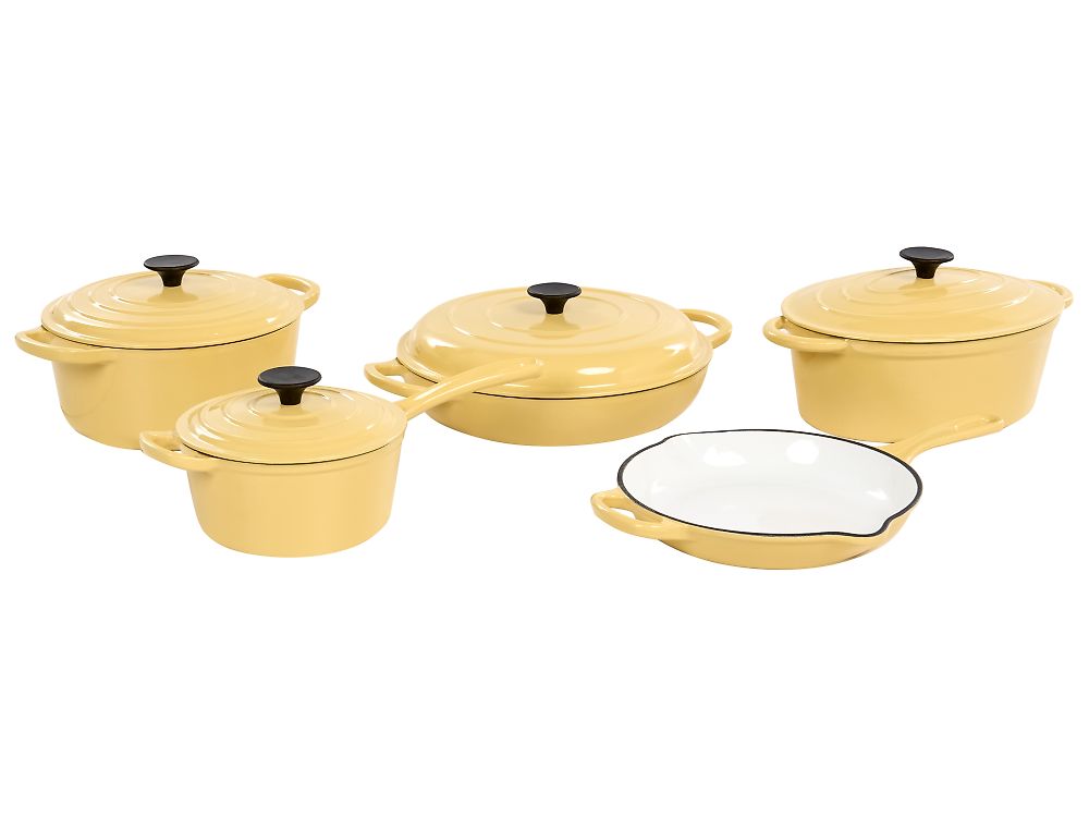 Set da 9 pezzi in ghisa FERRA Giallo