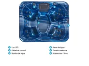 Banheira de hidromassagem com LED para exterior ARCELIA Azul_825438