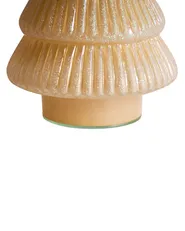 Zestaw 2 figurek dekoracyjnych FLAREN 20/25 cm Choinka Beżowy_1029994