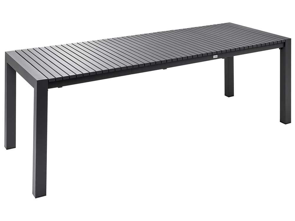 Tavolo da pranzo allungabile da giardino ARDESIO 160/220 cm 90 cm Metallo Grigio scuro