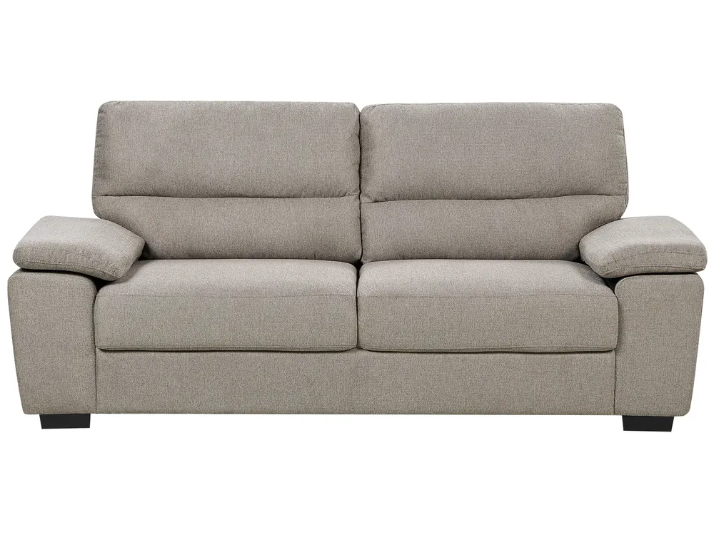 Living Room Set 5 Seater VOGAR Fabric Light Brown_901208