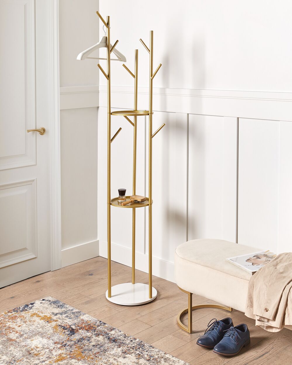 Coat stand gold 2025