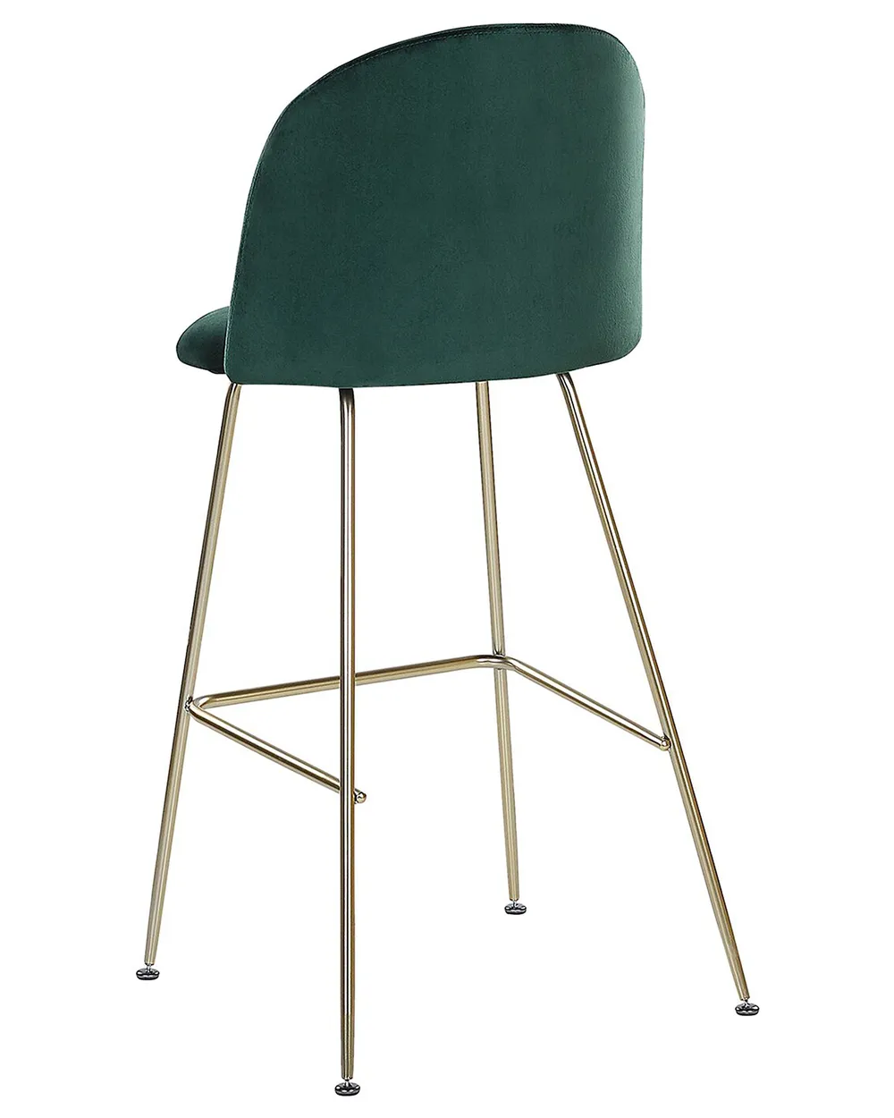 Set di 2 sedie alte ARCOLA Velluto Verde smeraldo_780932