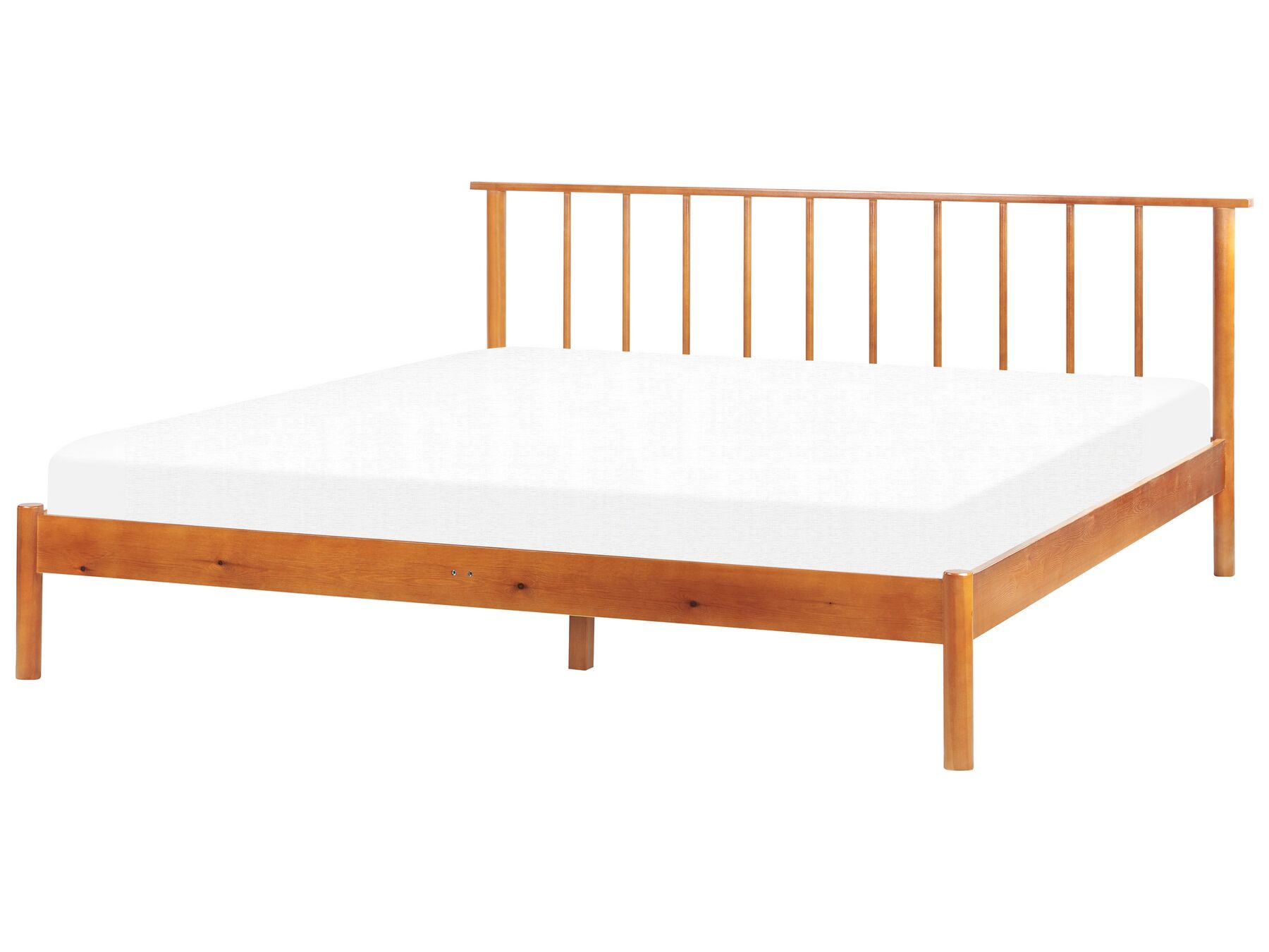 Łóżko drewniane 180 x 200 cm jasne BARRET II_875187