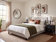 Bed Fabric LA ROCHELLE 180 x 200 cm (EU Super King) Light Grey_1149402