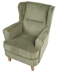 Wingback Chair ABSON Corduroy Green_1185977