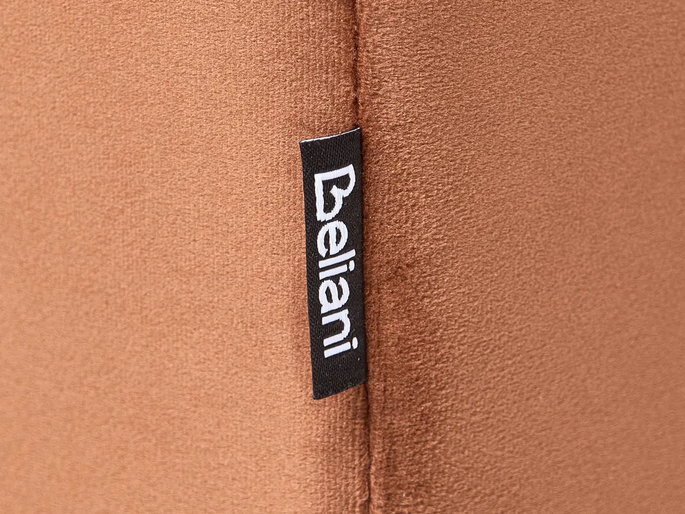 Divano 3 posti CHESTERFIELD Velluto Marrone dorato_1033577