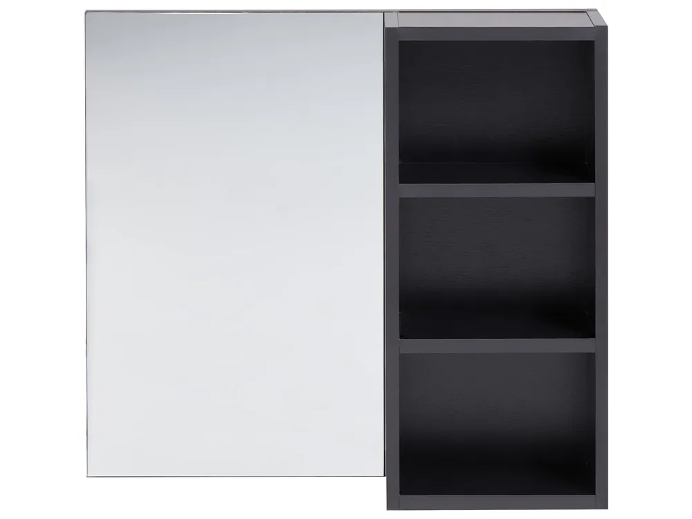 Armadio a muro per specchio da bagno JOINVILLE 60 cm Nero_978170