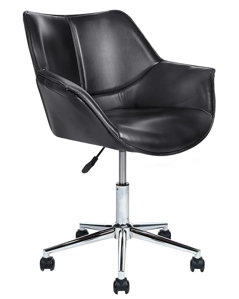Sedia da scrivania NEWDALE Pelle sintetica Nero_854772