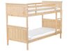 Světlá dřevěná patrová postel 90x200 cm ALBON_711255