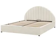 Ottoman Bed CHADENET Boucle Off-White 160 x 200 cm (EU King Size)_942182