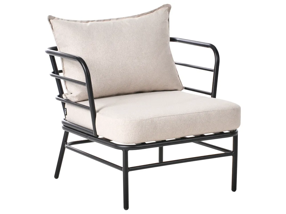 Garden Sofa Set 5 Seater PONZONE Metal Light Beige_1001144