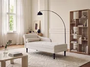 Left-Hand Chaise Longue YVOIRE Fabric Off-White_1124119