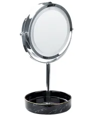 Specchio per make-up LED SAVOIE Nero/Argento_847891