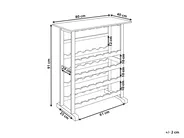 Wine Rack ROWLEY Dark Brown_963061