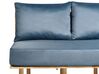 2 Seater Fabric Sofa with Table Blue SALO_932601