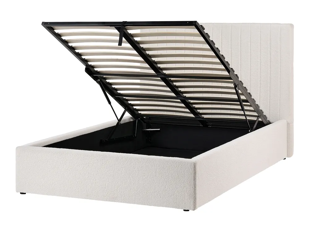 Ottoman Bed VION Boucle Off-White 120 x 200 cm (EU Small Double)_1062884