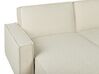 Divano angolare tessuto beige lato destro ROMEDAL _748930