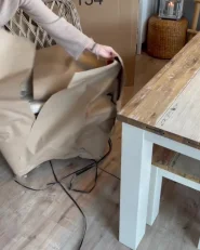 Zestaw 2 foteli ogrodowych z poduszkami MAROS Rattan Naturalny_969823