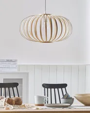 Pendant Lamp HAVEL Bamboo Light Brown_784919